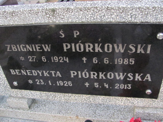 Benedykta PIÓRKOWSKA 1926 Toruń - Grobonet - Wyszukiwarka osób pochowanych