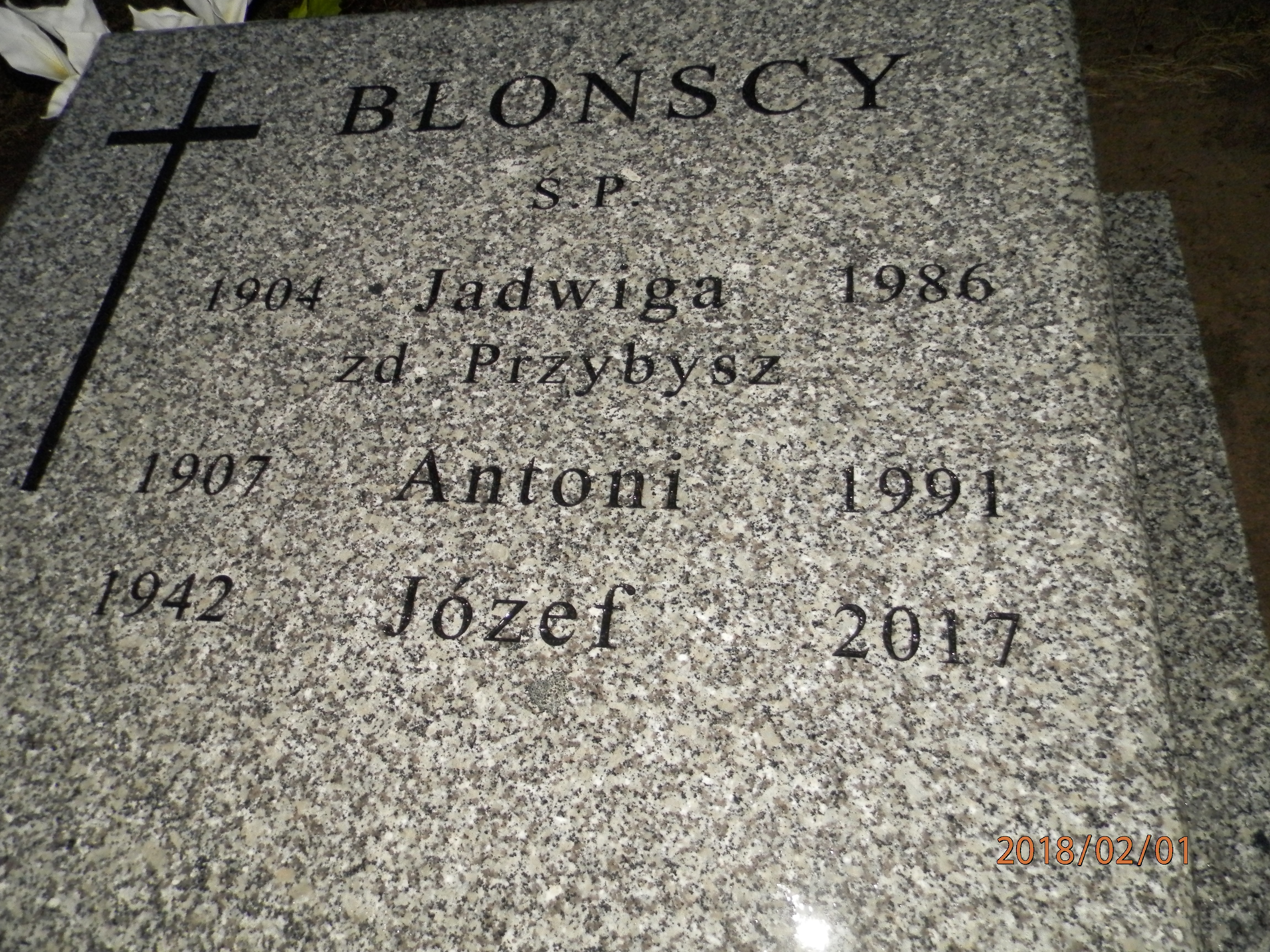 Grób JÓZEF BŁOŃSKI