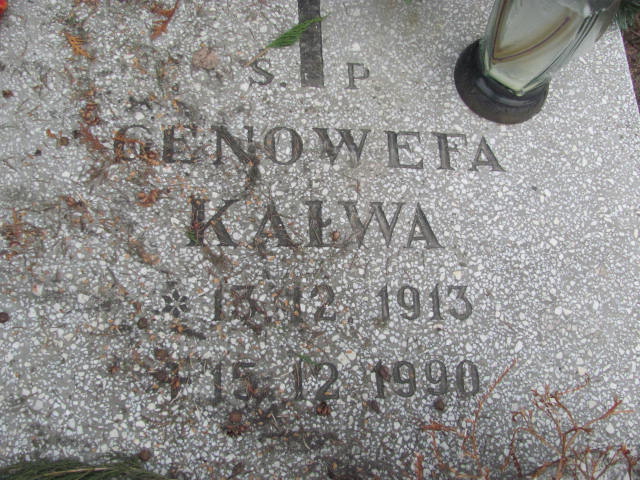 Genowefa KAŁWA 1913 Toruń - Grobonet - Wyszukiwarka osób pochowanych