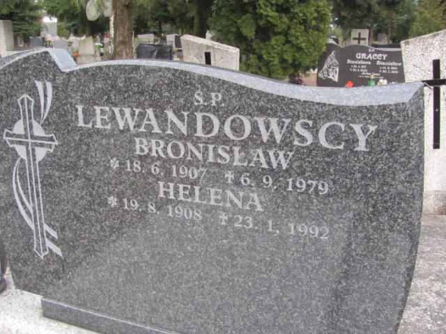 Helena LEWANDOWSKA 1908 Toruń - Grobonet - Wyszukiwarka osób pochowanych