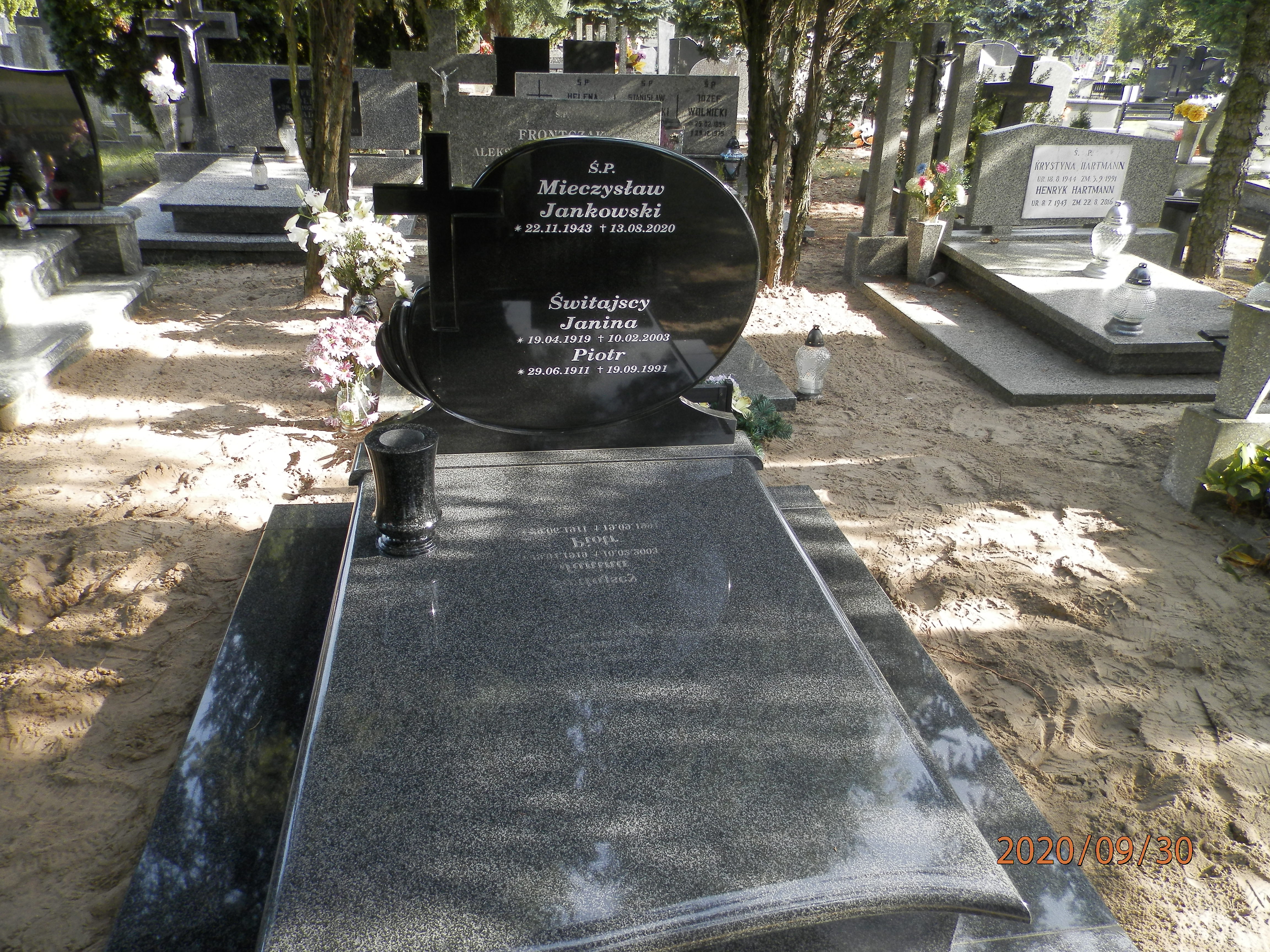 Mieczysław JANKOWSKI 1943 Toruń - Grobonet - Wyszukiwarka osób pochowanych