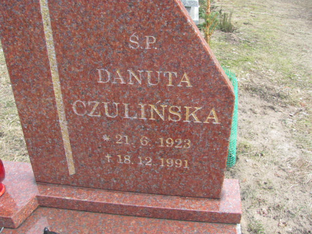 Danuta CZULIŃSKA 1923 Toruń - Grobonet - Wyszukiwarka osób pochowanych