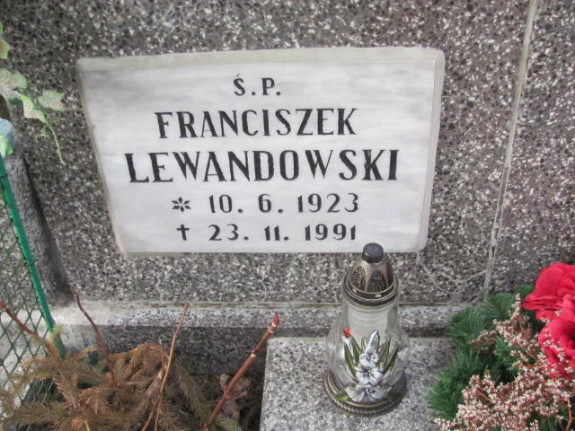 Franciszek LEWANDOWSKI 1923 Toruń - Grobonet - Wyszukiwarka osób pochowanych