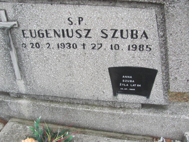 Anna SZUBA 1937 Toruń - Grobonet - Wyszukiwarka osób pochowanych