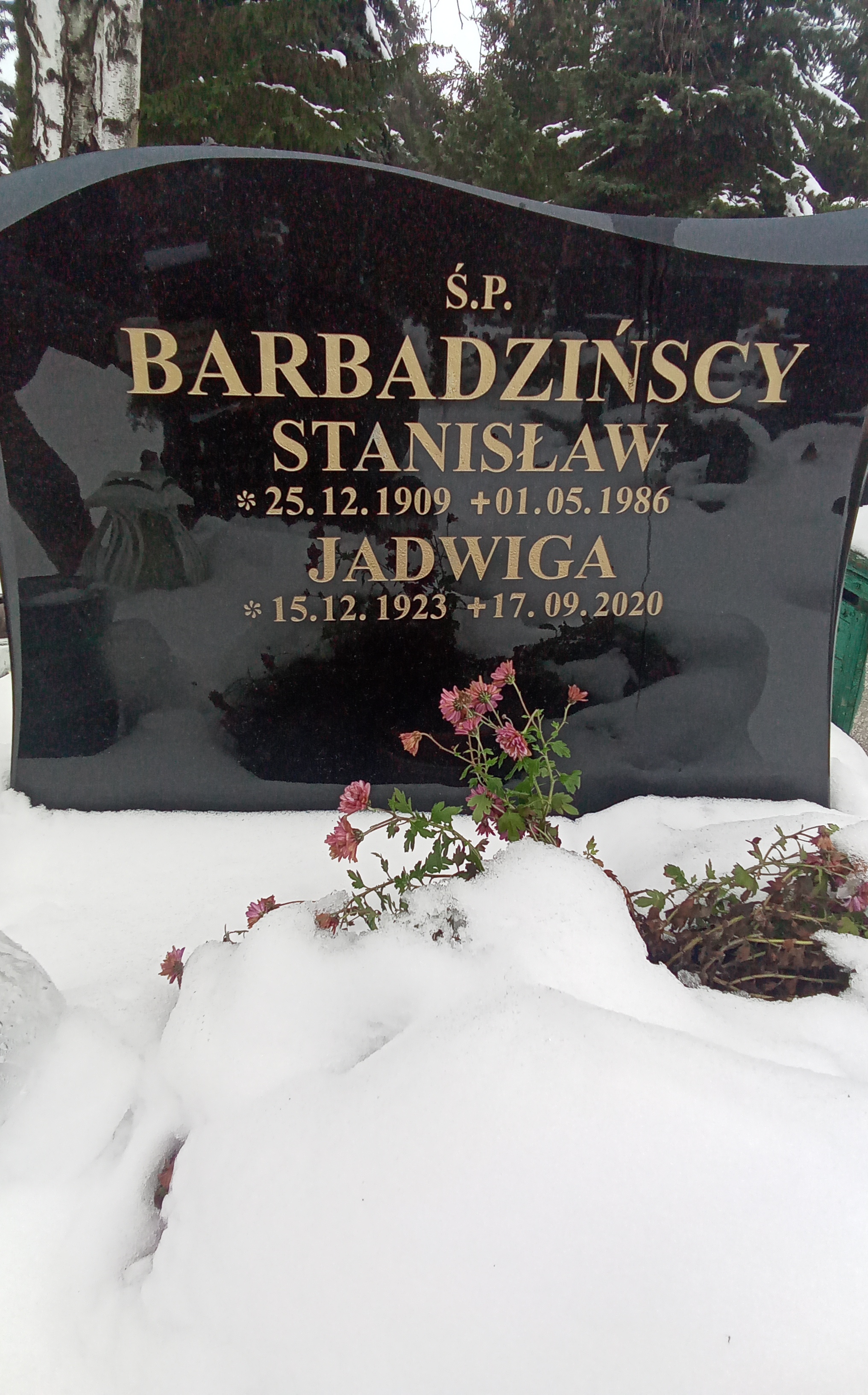 Jadwiga BARBADZIŃSKA  1923 Toruń - Grobonet - Wyszukiwarka osób pochowanych