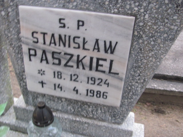 Stanisław PASZKIEL 1924 Toruń - Grobonet - Wyszukiwarka osób pochowanych