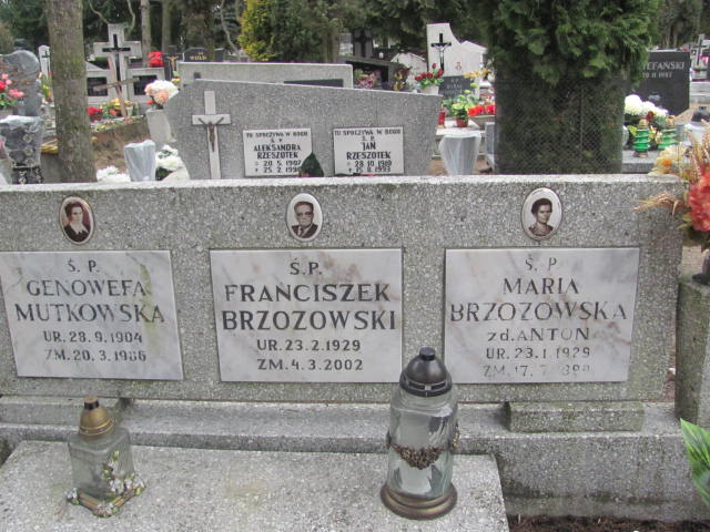 Maria BRZOZOWSKA 1929 Toruń - Grobonet - Wyszukiwarka osób pochowanych