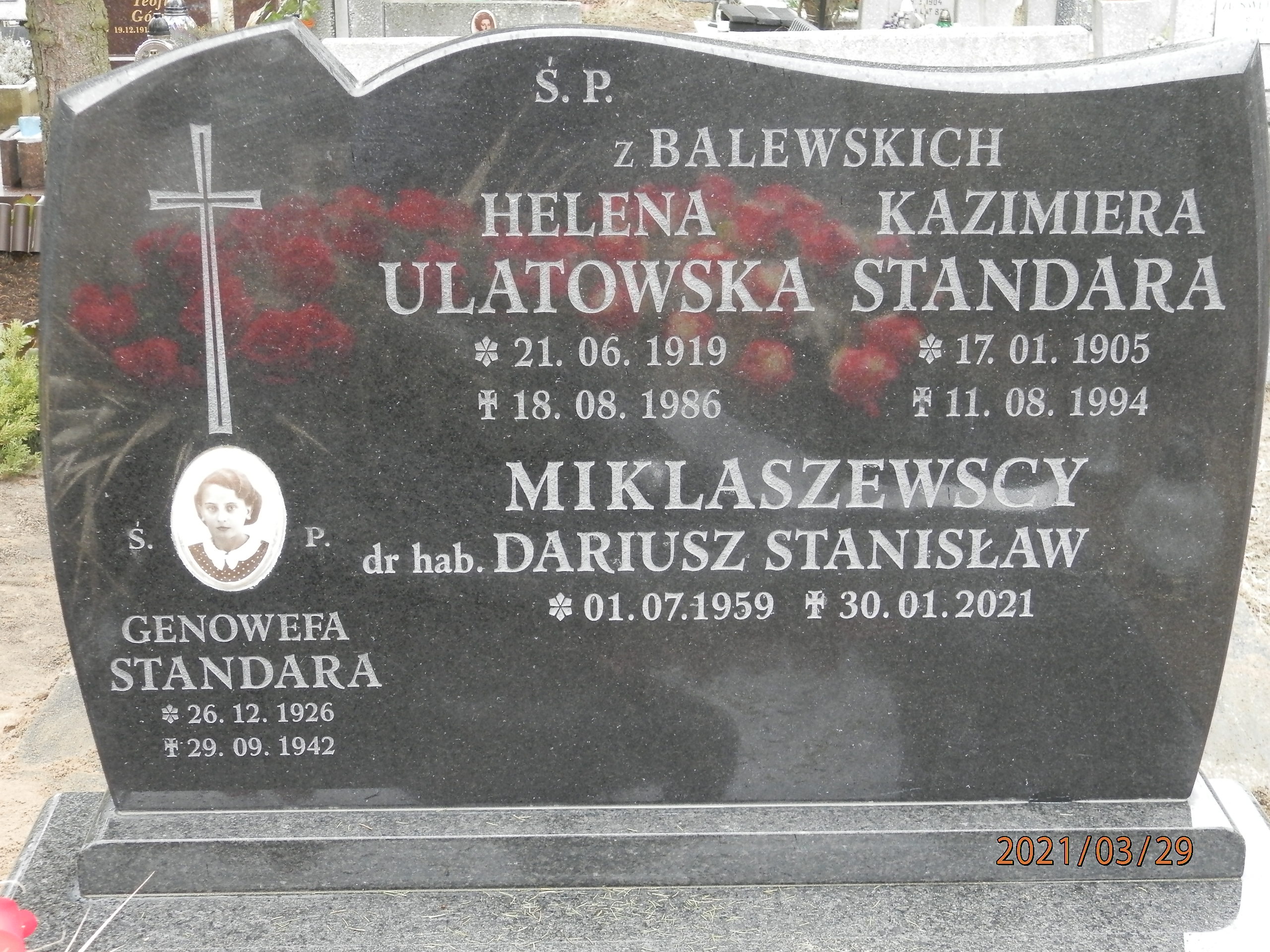 Genowefa STANDARA 1926 Toruń - Grobonet - Wyszukiwarka osób pochowanych