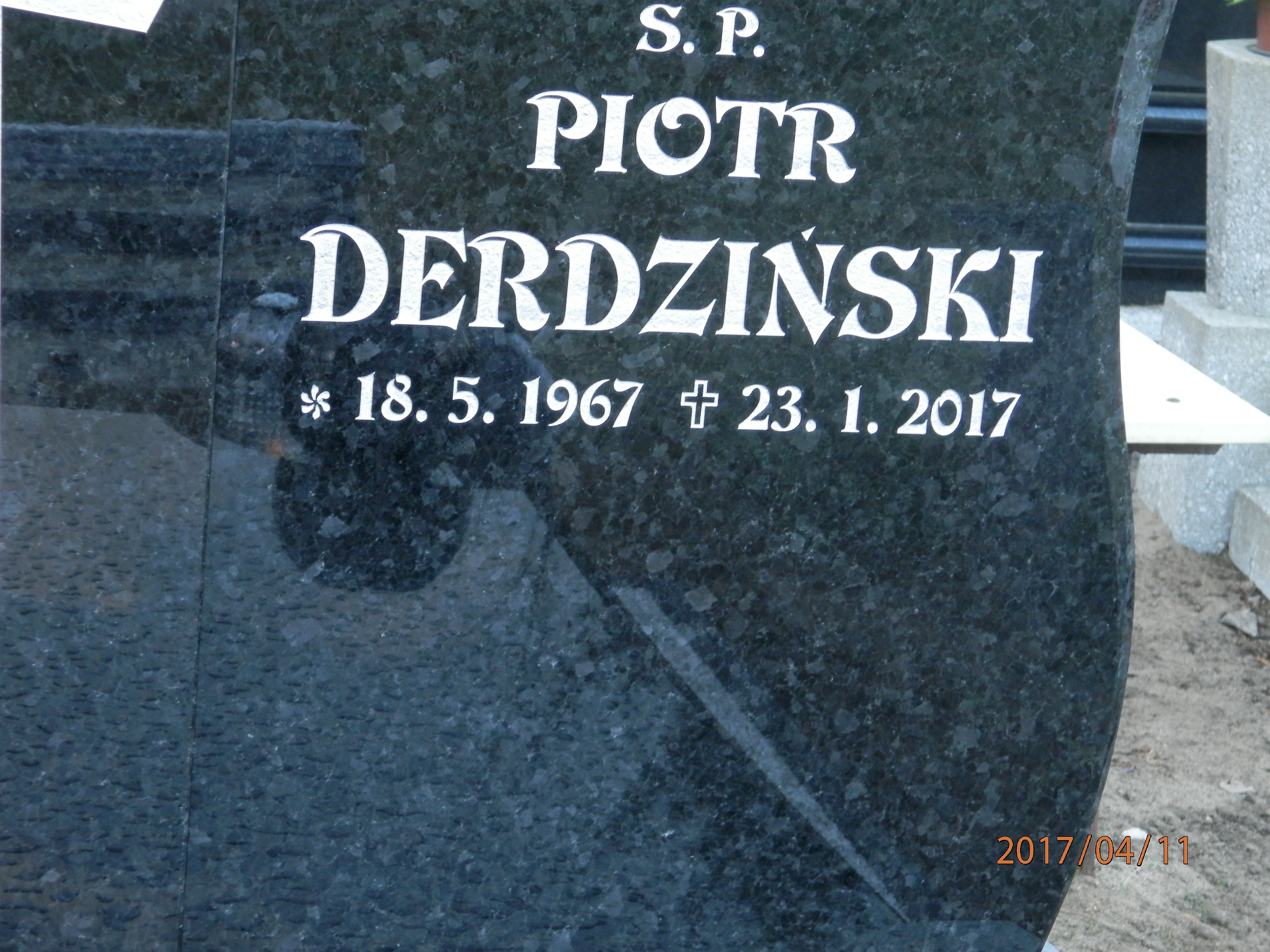 Piotr DERDZIŃSKI 1967 Toruń - Grobonet - Wyszukiwarka osób pochowanych