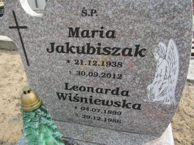 Maria JAKUBISZAK 1938 Toruń - Grobonet - Wyszukiwarka osób pochowanych