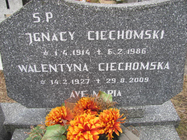 Ignacy CIECHOMSKI 1914 Toruń - Grobonet - Wyszukiwarka osób pochowanych