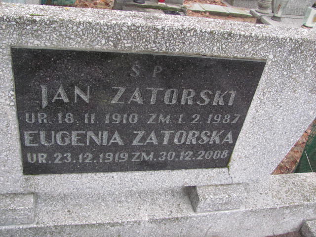 Eugenia ZATORSKA 1919 Toruń - Grobonet - Wyszukiwarka osób pochowanych