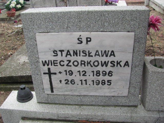 Stanisława WIECZORKOWSKA 1896 Toruń - Grobonet - Wyszukiwarka osób pochowanych