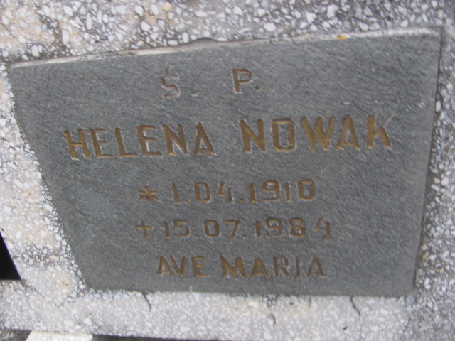 Helena NOWAK 1910 Toruń - Grobonet - Wyszukiwarka osób pochowanych