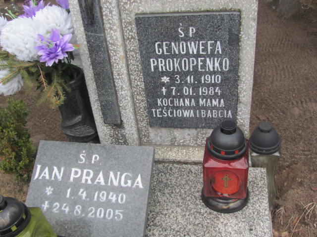 Jan PRANGA 1940 Toruń - Grobonet - Wyszukiwarka osób pochowanych