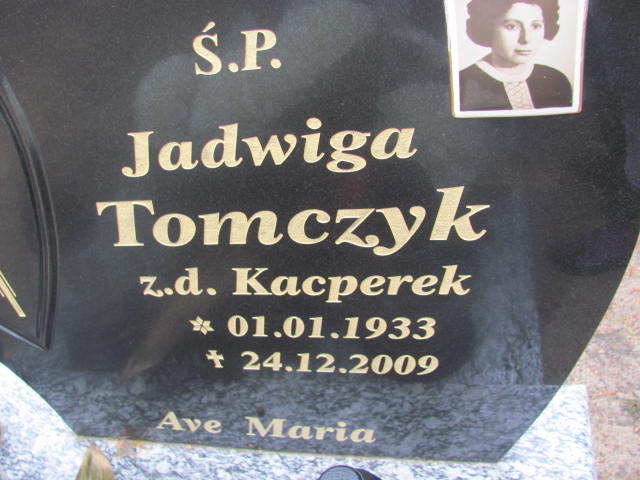 Jadwiga TOMCZYK 1933 Toruń - Grobonet - Wyszukiwarka osób pochowanych