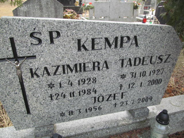 Kazimiera KEMPA 1928 Toruń - Grobonet - Wyszukiwarka osób pochowanych