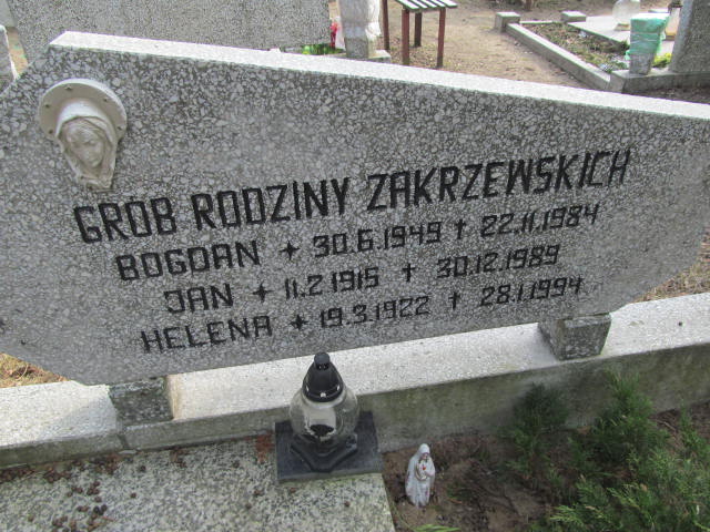 Jan ZAKRZEWSKI 1915 Toruń - Grobonet - Wyszukiwarka osób pochowanych