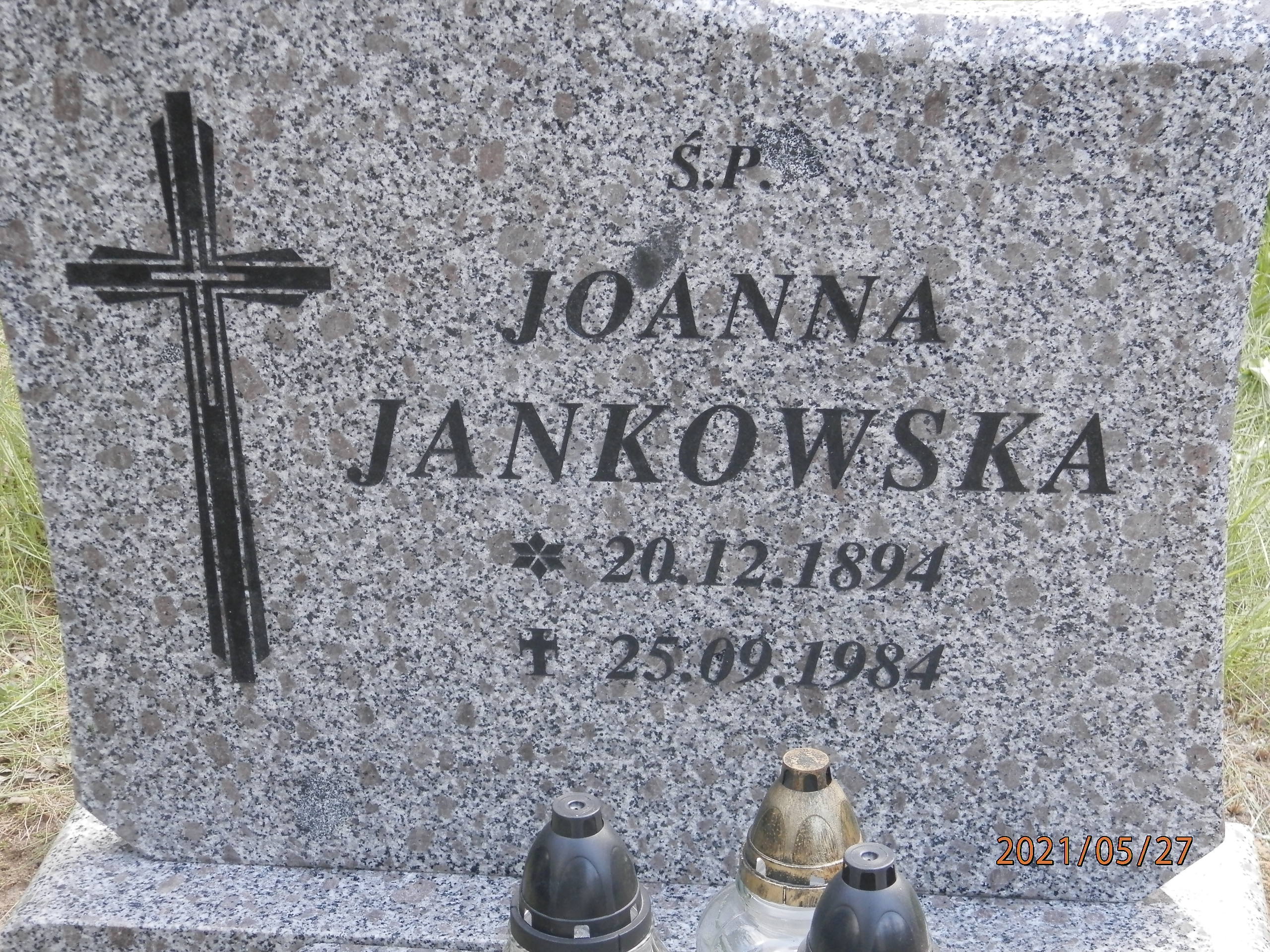 Joanna JANKOWSKA 1894 Toruń - Grobonet - Wyszukiwarka osób pochowanych