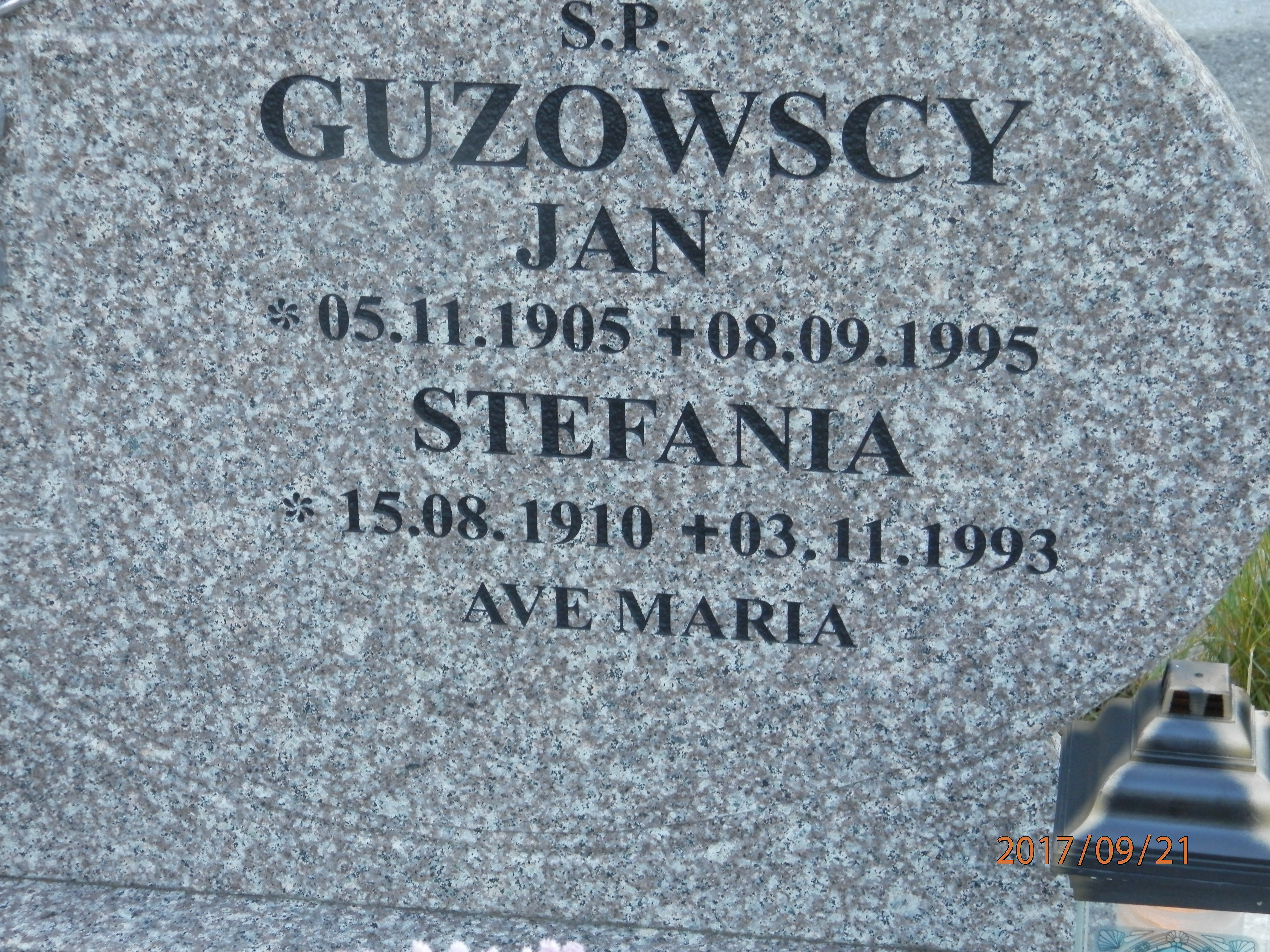 Stefania GUZOWSKA 1910 Toruń - Grobonet - Wyszukiwarka osób pochowanych