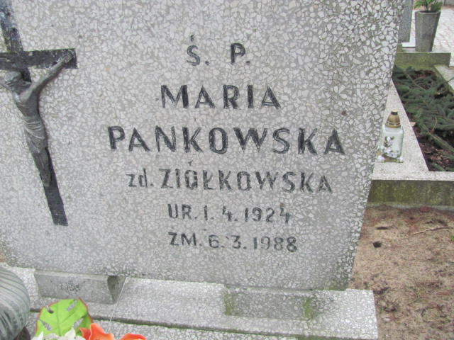 Maria PANKOWSKA 1924 Toruń - Grobonet - Wyszukiwarka osób pochowanych