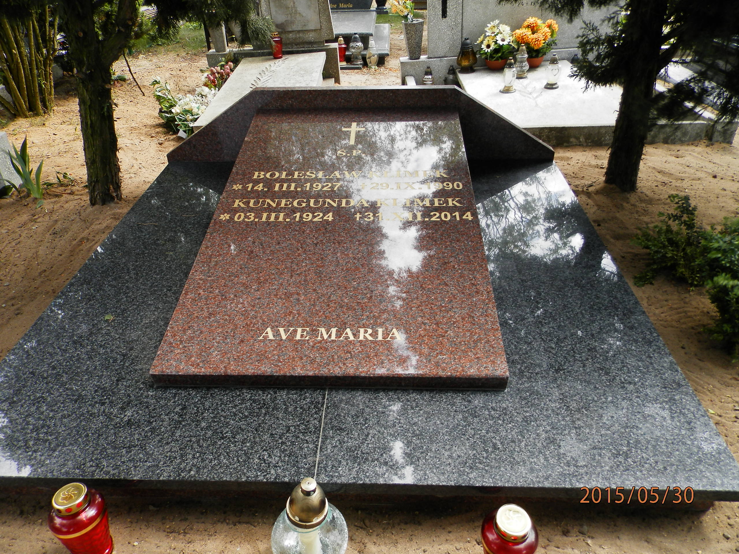 Grób KUNEGUNDA KLIMEK