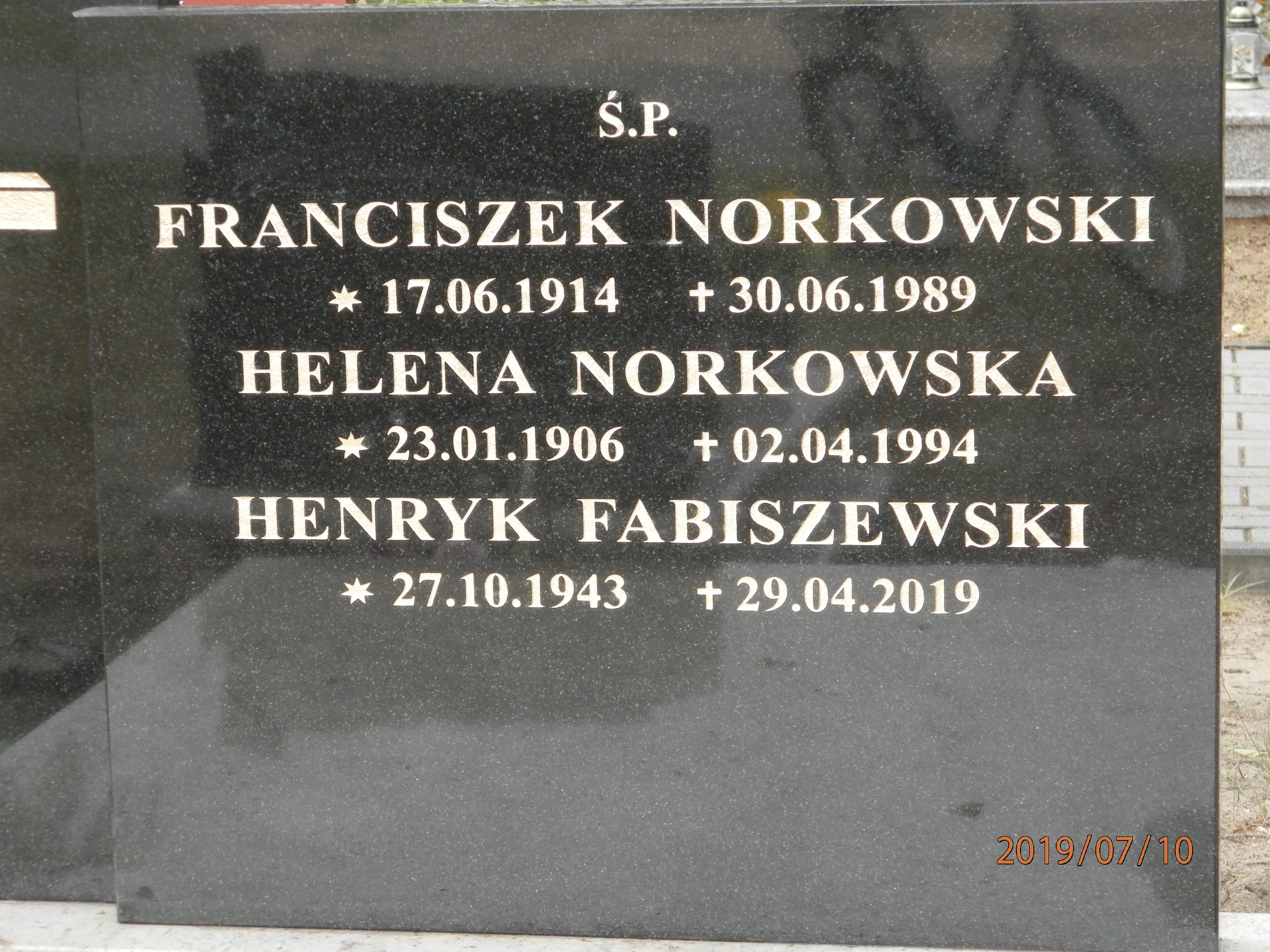 Helena NORKOWSKA 1906 Toruń - Grobonet - Wyszukiwarka osób pochowanych