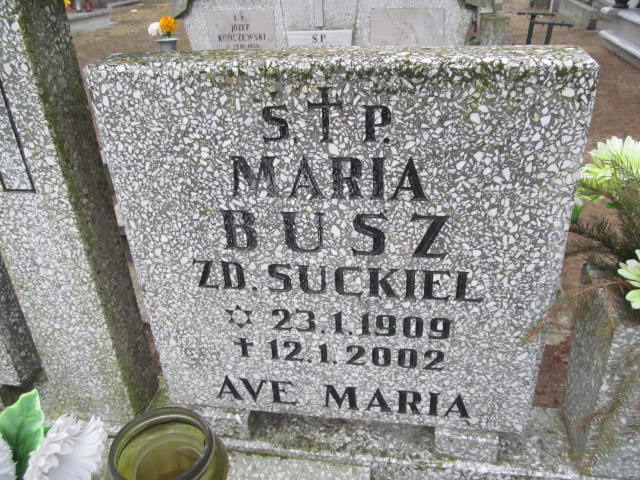 Maria BUSZ 1909 Toruń - Grobonet - Wyszukiwarka osób pochowanych