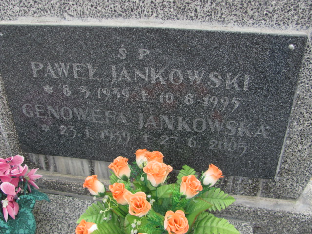 GENOEWEFA JANKOWSKA 1939 Toruń - Grobonet - Wyszukiwarka osób pochowanych