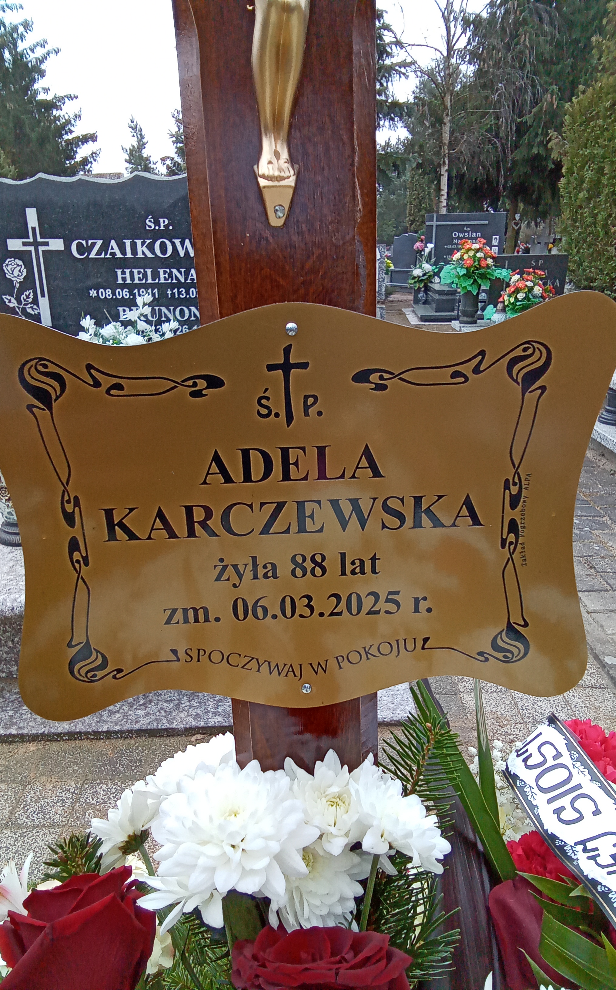 Adela KRCZEWSKA 1936 Toruń - Grobonet - Wyszukiwarka osób pochowanych