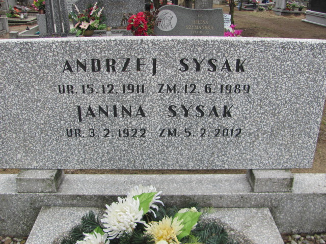 Andrzej SYSAK 1911 Toruń - Grobonet - Wyszukiwarka osób pochowanych