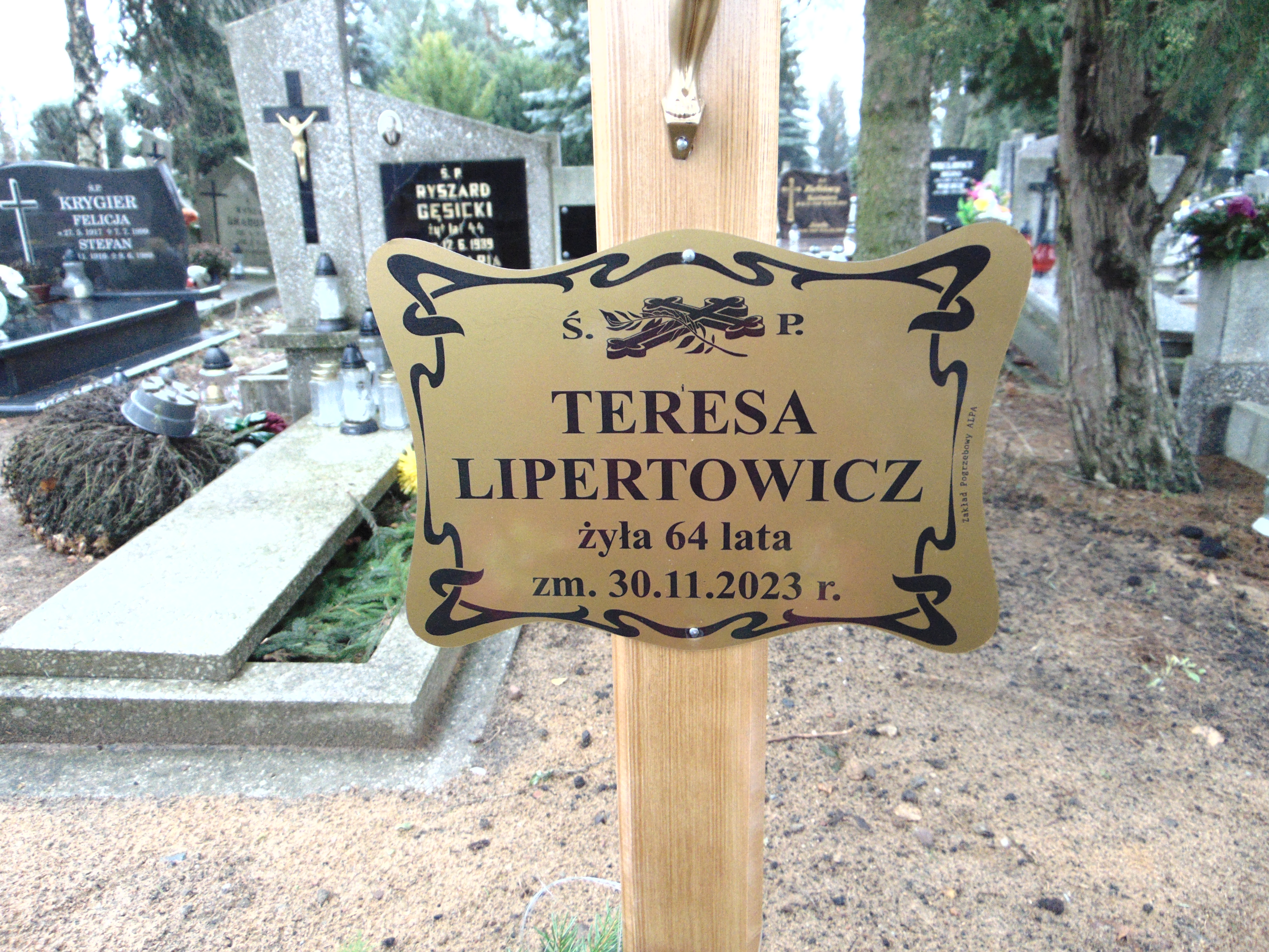 Grób Teresa Lipertowicz