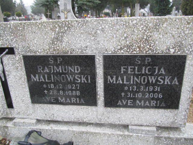 Rajmund MALINOWSKI 1927 Toruń - Grobonet - Wyszukiwarka osób pochowanych