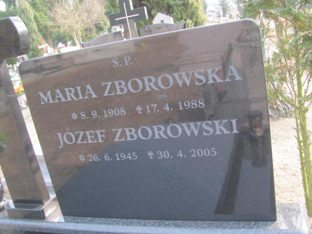 Maria ZBOROWSKA 1908 Toruń - Grobonet - Wyszukiwarka osób pochowanych