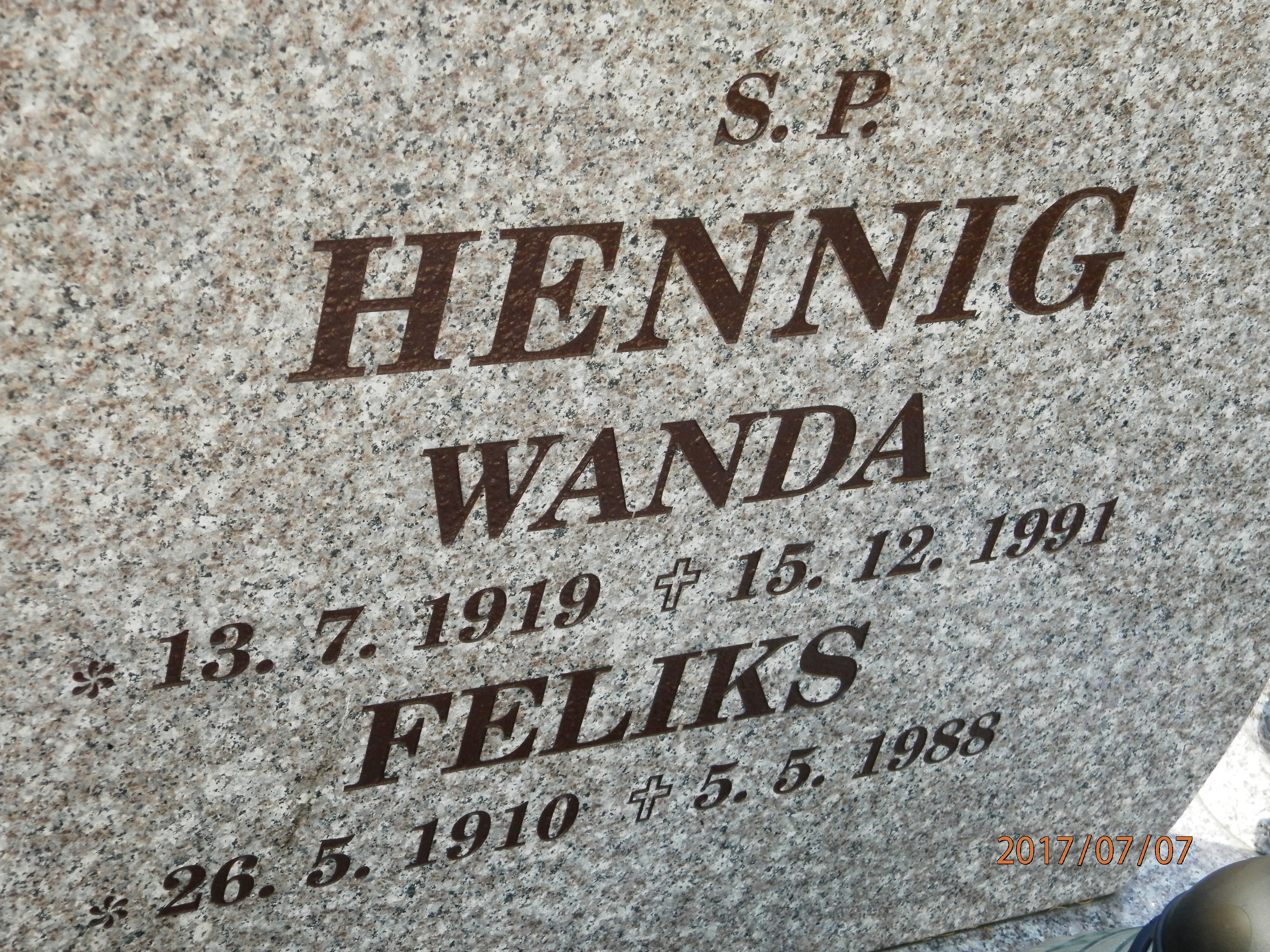 Wanda HENNIG 1919 Toruń - Grobonet - Wyszukiwarka osób pochowanych