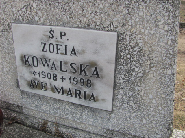 Zofia KOWALSKA 1918 Toruń - Grobonet - Wyszukiwarka osób pochowanych
