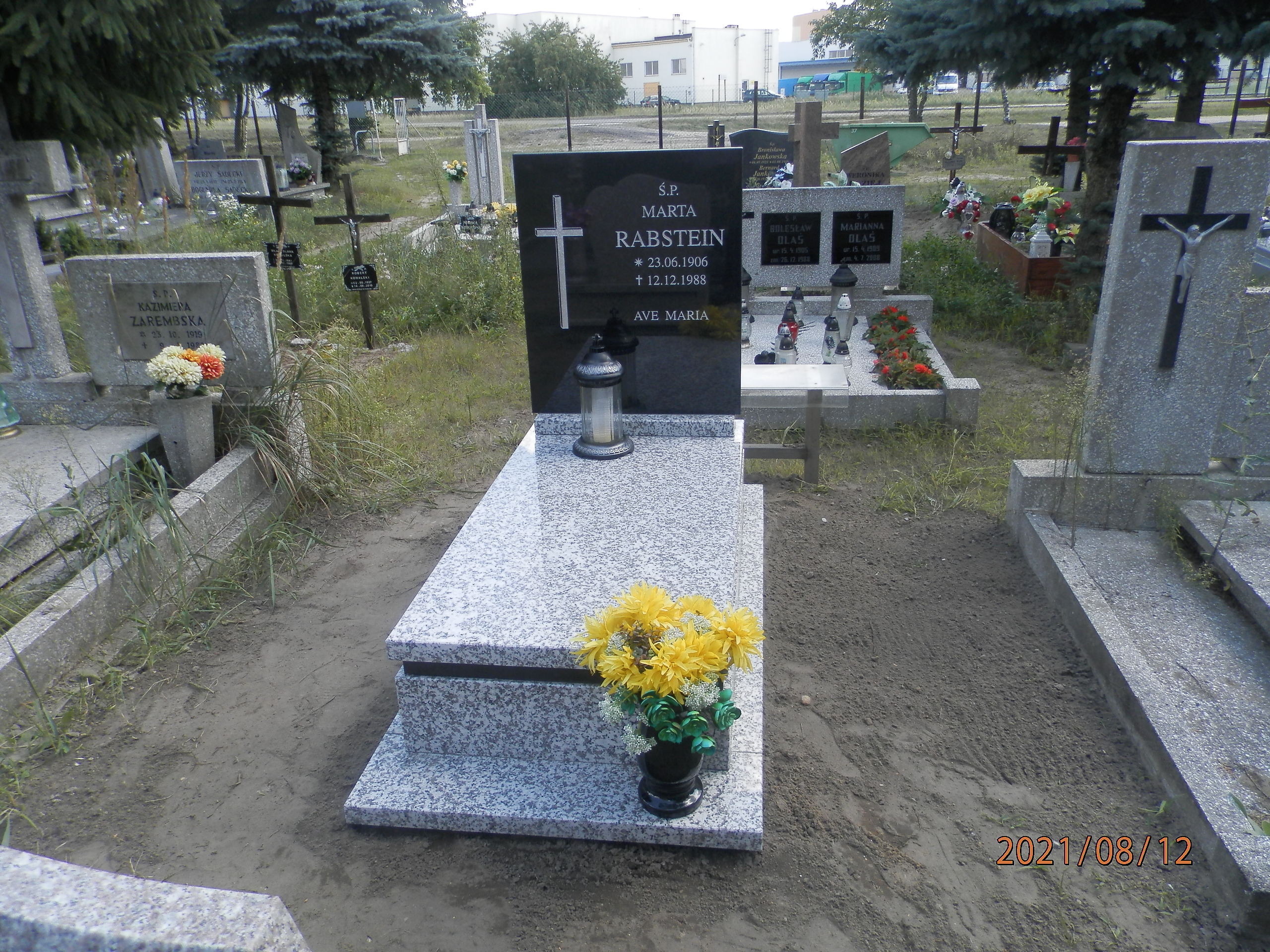 Marta RABSTAJN 1906 Toruń - Grobonet - Wyszukiwarka osób pochowanych