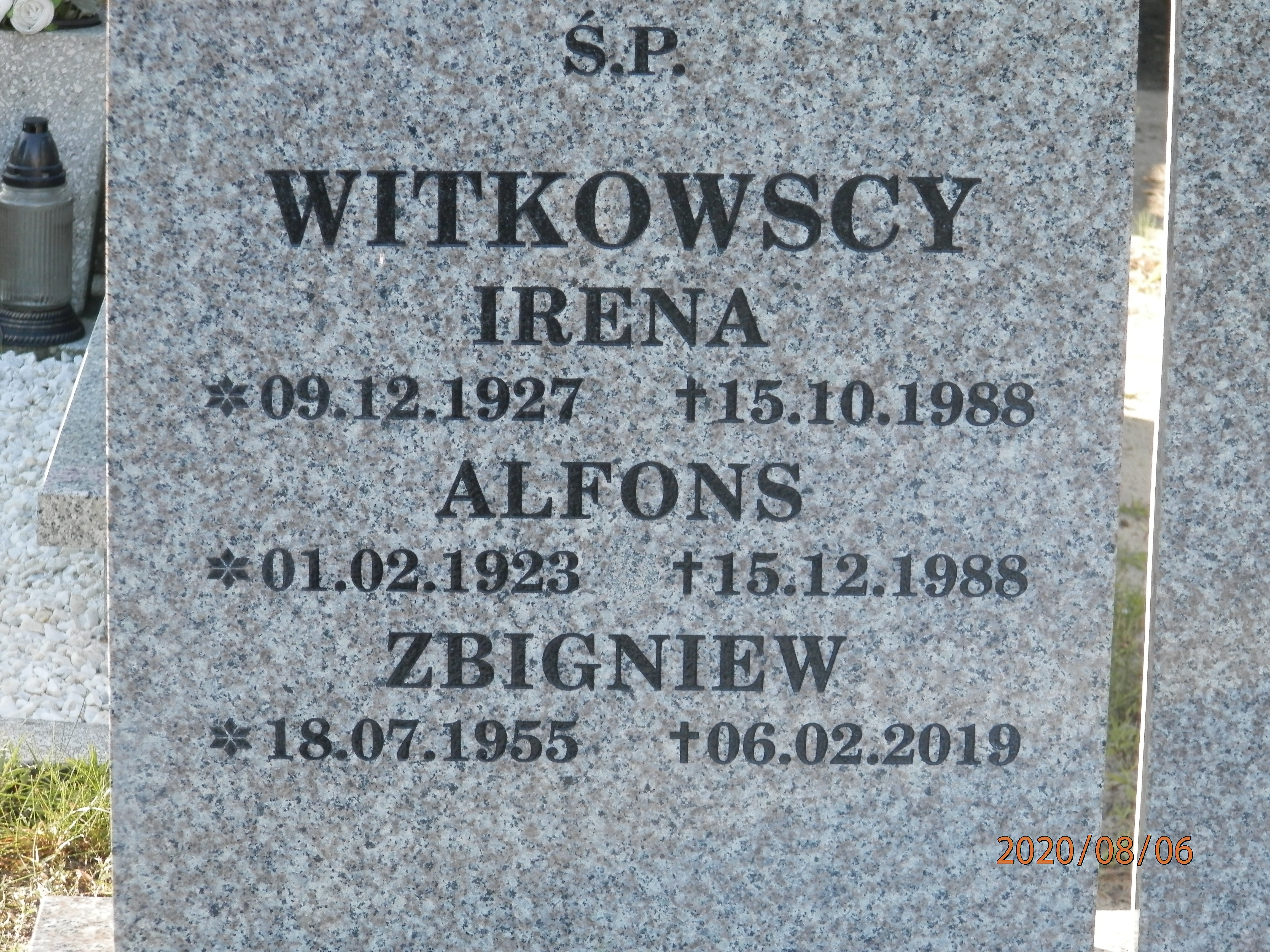 Alfons WITKOWSKI 1923 Toruń - Grobonet - Wyszukiwarka osób pochowanych