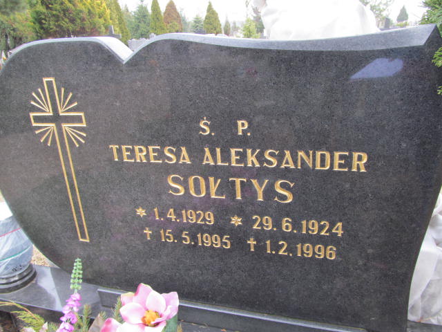 Teresa SOŁTYS 1929 Toruń - Grobonet - Wyszukiwarka osób pochowanych