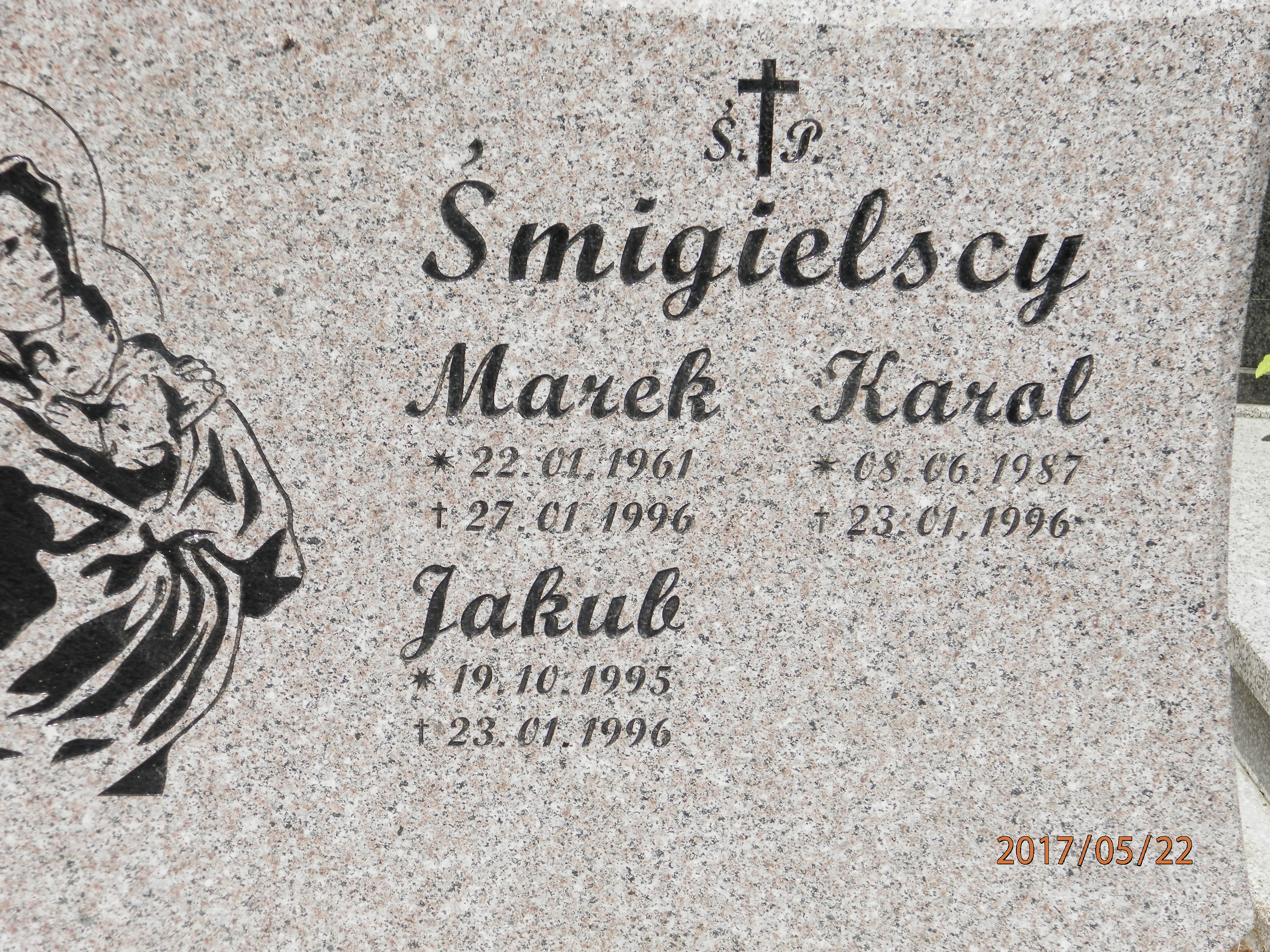 Jakub ŚMIGIELSKI 1995 Toruń - Grobonet - Wyszukiwarka osób pochowanych