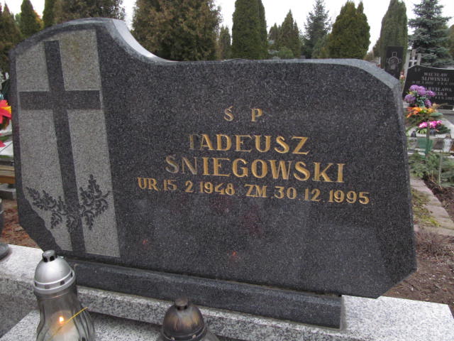 Tadeusz ŚNIEGOWSKI 1948 Toruń - Grobonet - Wyszukiwarka osób pochowanych