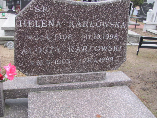 Alojzy KARŁOWSKI 1905 Toruń - Grobonet - Wyszukiwarka osób pochowanych