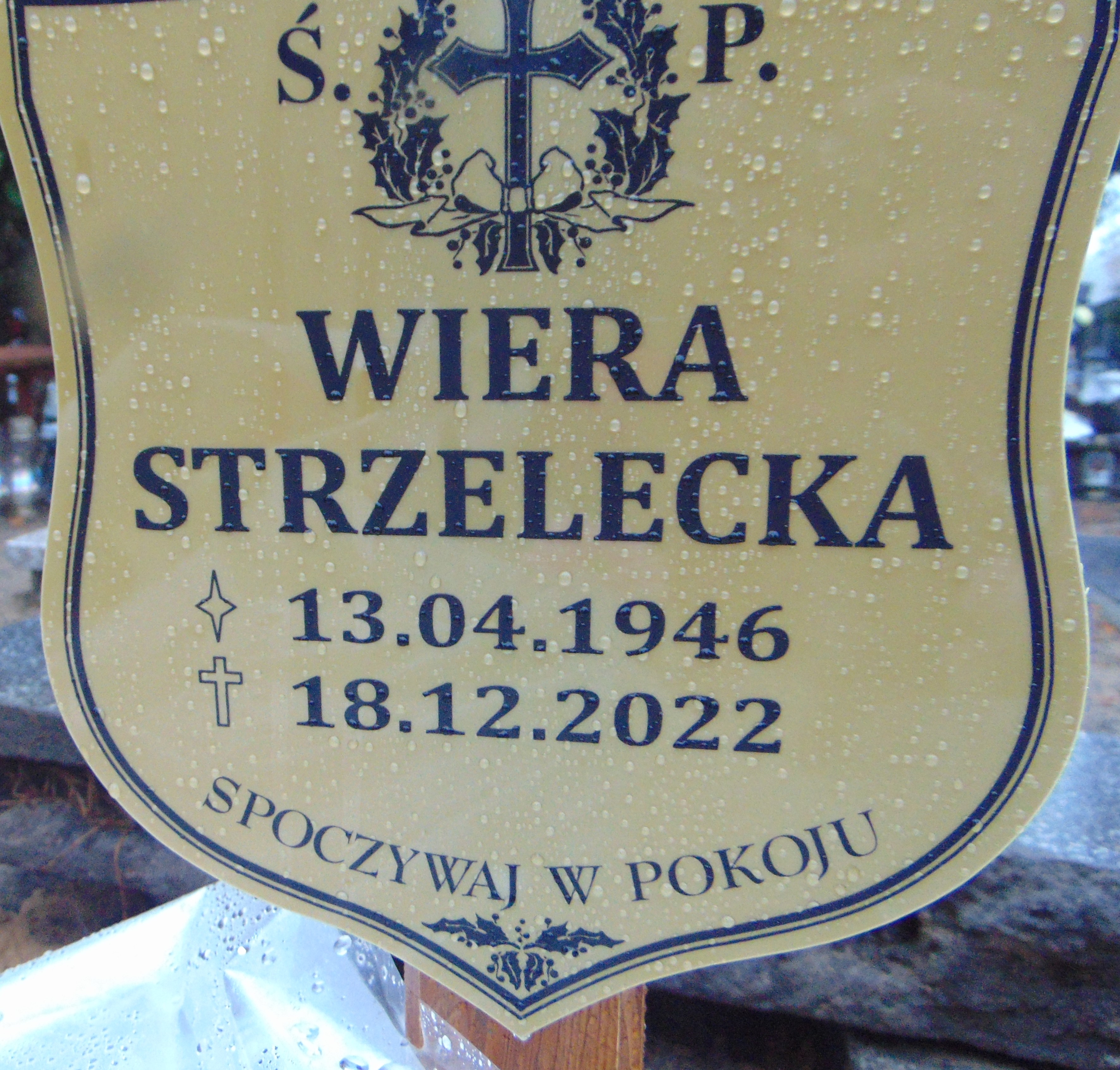 Wiera STRZELECKA 1946 Toruń - Grobonet - Wyszukiwarka osób pochowanych