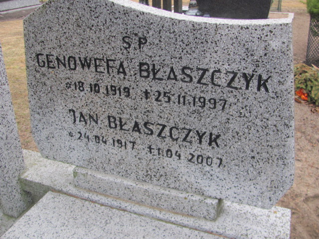 Jan BŁASZCZYK 1917 Toruń - Grobonet - Wyszukiwarka osób pochowanych