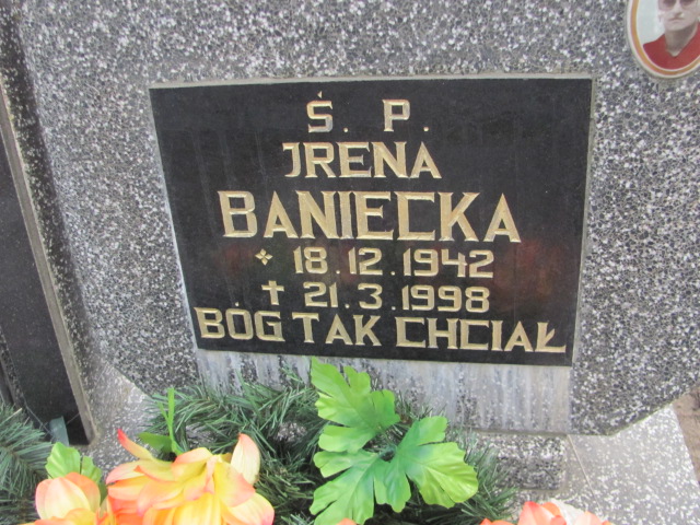 Irena BANIECKA 1942 Toruń - Grobonet - Wyszukiwarka osób pochowanych