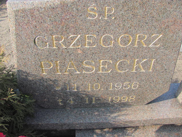 Grzegorz PIASECKI 1956 Toruń - Grobonet - Wyszukiwarka osób pochowanych