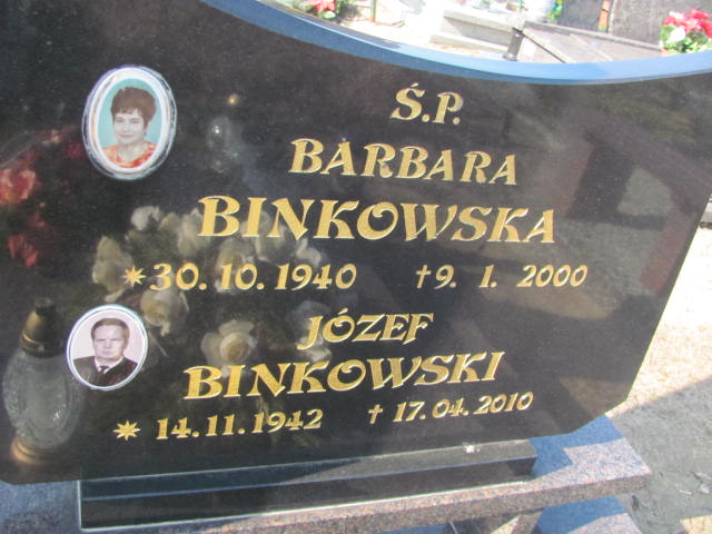 Barbara BINKOWSKA 1940 Toruń - Grobonet - Wyszukiwarka osób pochowanych