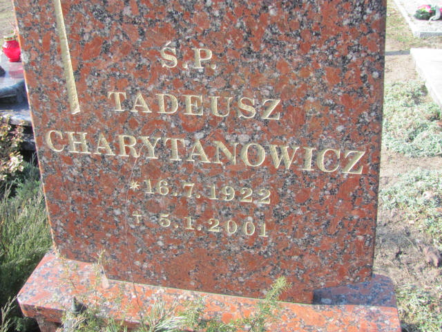 Tadeusz CHARYTANOWICZ 1922 Toruń - Grobonet - Wyszukiwarka osób pochowanych