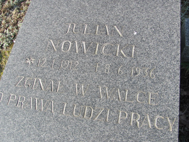 Julian NOWICKI 1912 Toruń - Grobonet - Wyszukiwarka osób pochowanych