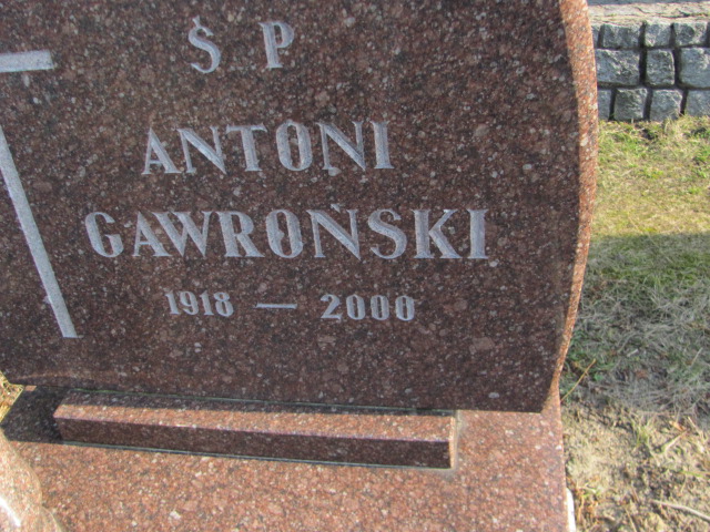 Antoni GAWROŃSKI 1918 Toruń - Grobonet - Wyszukiwarka osób pochowanych